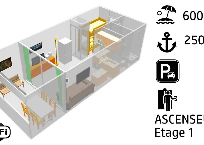 Proche Port Et Plages, Au Calme 公寓